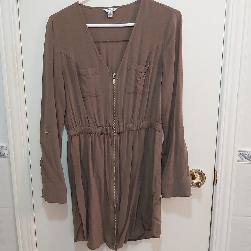 GUESS olive green dress, size medium (M)